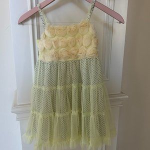 Darling Le Pink Rosette Girls Dress I Size 5